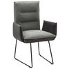 ARMLEHNSTUHL  in Stahl Flachgewebe  - Schwarz/Grau, Design, Textil/Metall (59/93/59cm) - Dieter Knoll