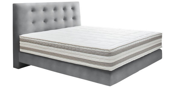 BOXSPRINGBETT 180/200 cm in Grau - Grau, KONVENTIONELL, Holz/Textil (180/200cm) - Dieter Knoll