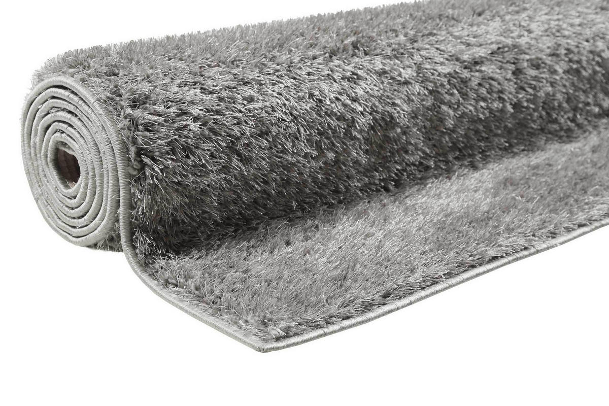 HOCHFLORTEPPICH 133/200 cm SWAGGER SHAG Hellgrau  - Hellgrau, Basics, Kunststoff/Textil (133/200cm) - Esprit