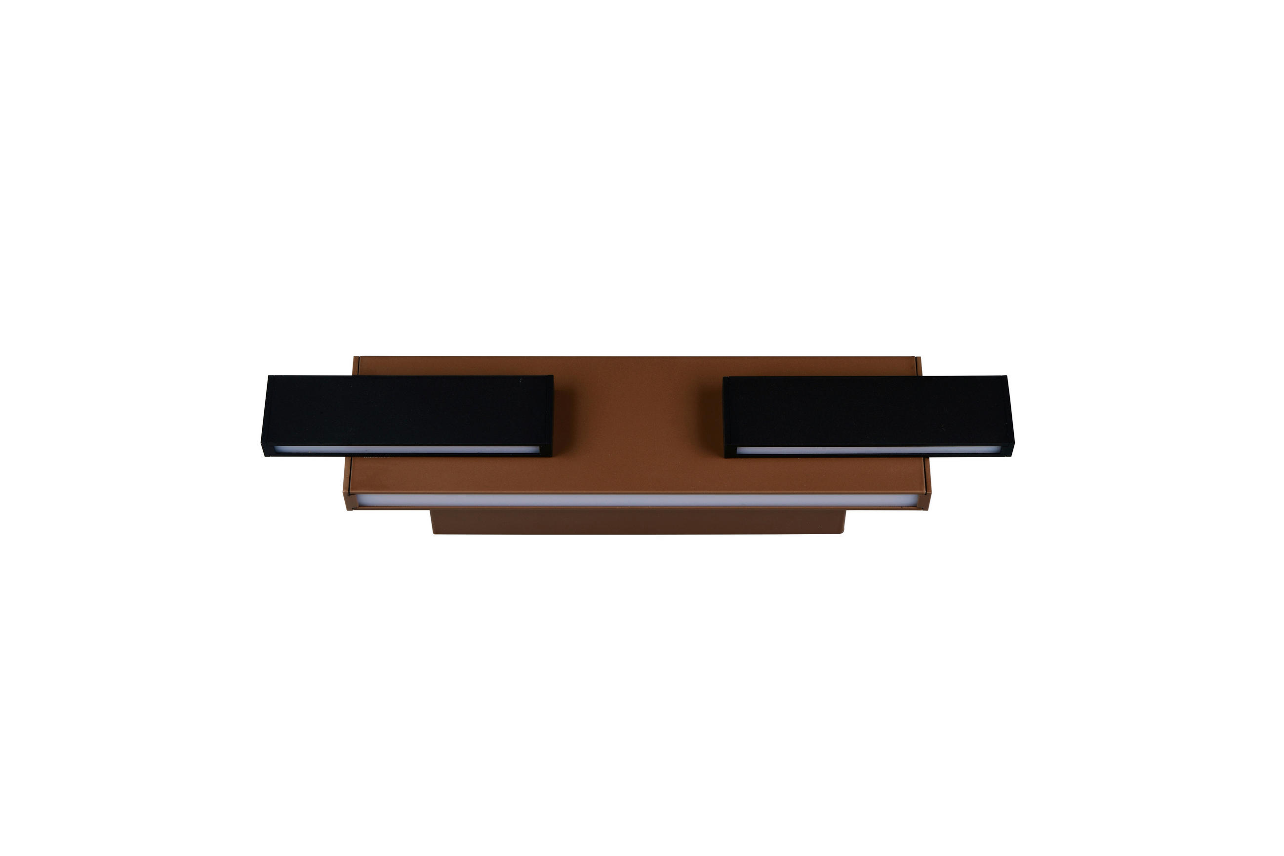 Musterring Led-Wandleuchte Rivera Braun, Schwarz 8x7x37 cm