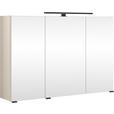 SPIEGELSCHRANK 100/64/20 cm  - Sandfarben/Schwarz, KONVENTIONELL, Glas/Holzwerkstoff (100/64/20cm) - Xora