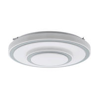 LED-WANDLEUCHTE 33/7,5 cm   - Silberfarben/Weiß, Basics, Kunststoff/Metall (33/7,5cm) - Eglo