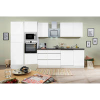 MODULKÖK 345 cm   i vit  - vit/grafitfärgad, Basics, trämaterial (345cm) - Respekta