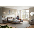 BOXSPRINGBETT 200/200 cm  in Hellbraun  - Hellbraun/Schwarz, Design, Textil/Metall (200/200cm) - Johann Jakob