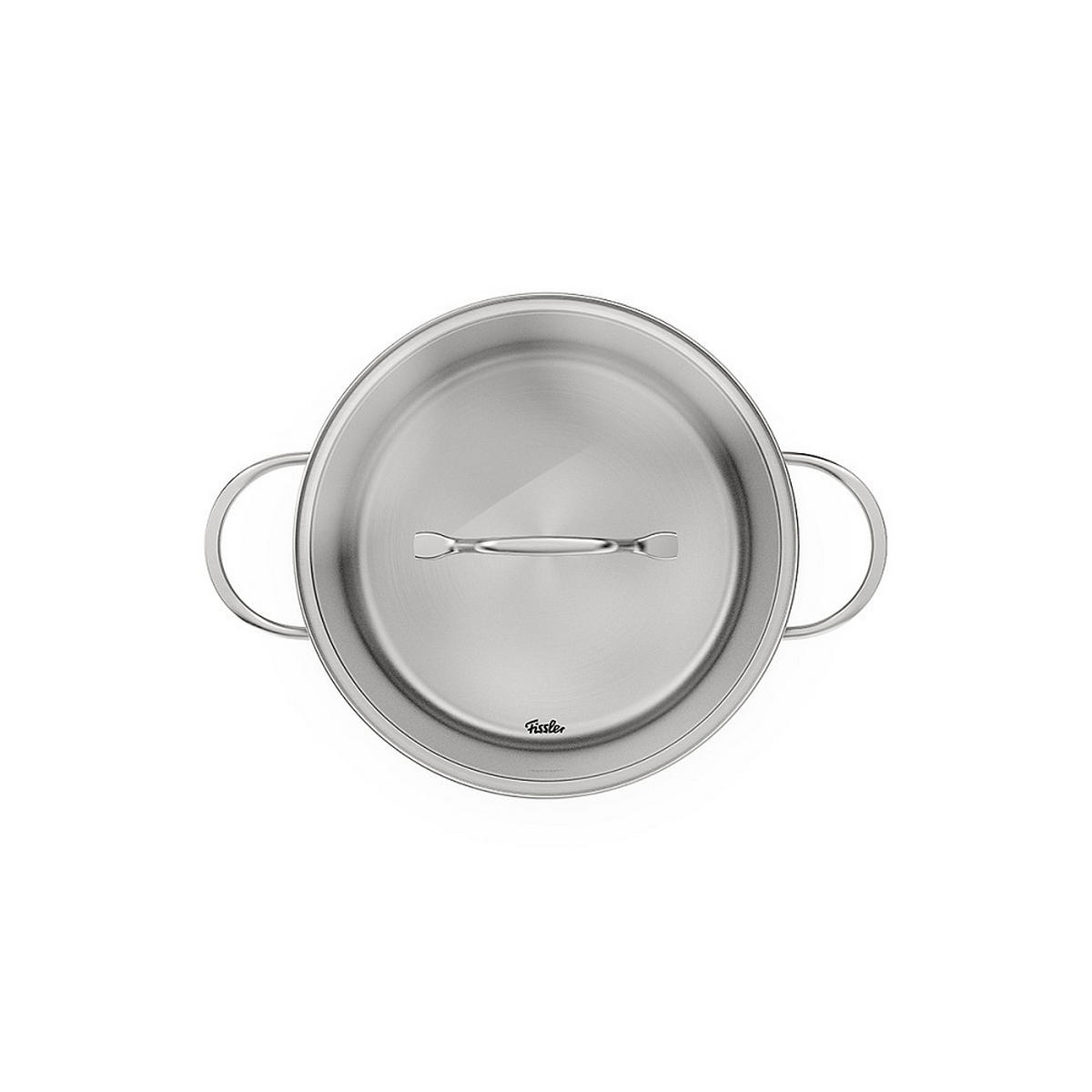 KOCHTOPFSET Sereno 5-teilig  - Edelstahlfarben/Schwarz, Basics, Metall (53/36/33cm) - Fissler