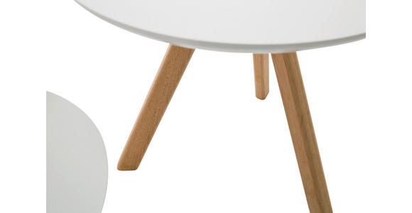 COUCHTISCHSET in Holz, Holzwerkstoff 32-50/32-50/32-45 cm - Eichefarben/Weiß, MODERN, Holz/Holzwerkstoff (32-50/32-50/32-45cm) - Xora