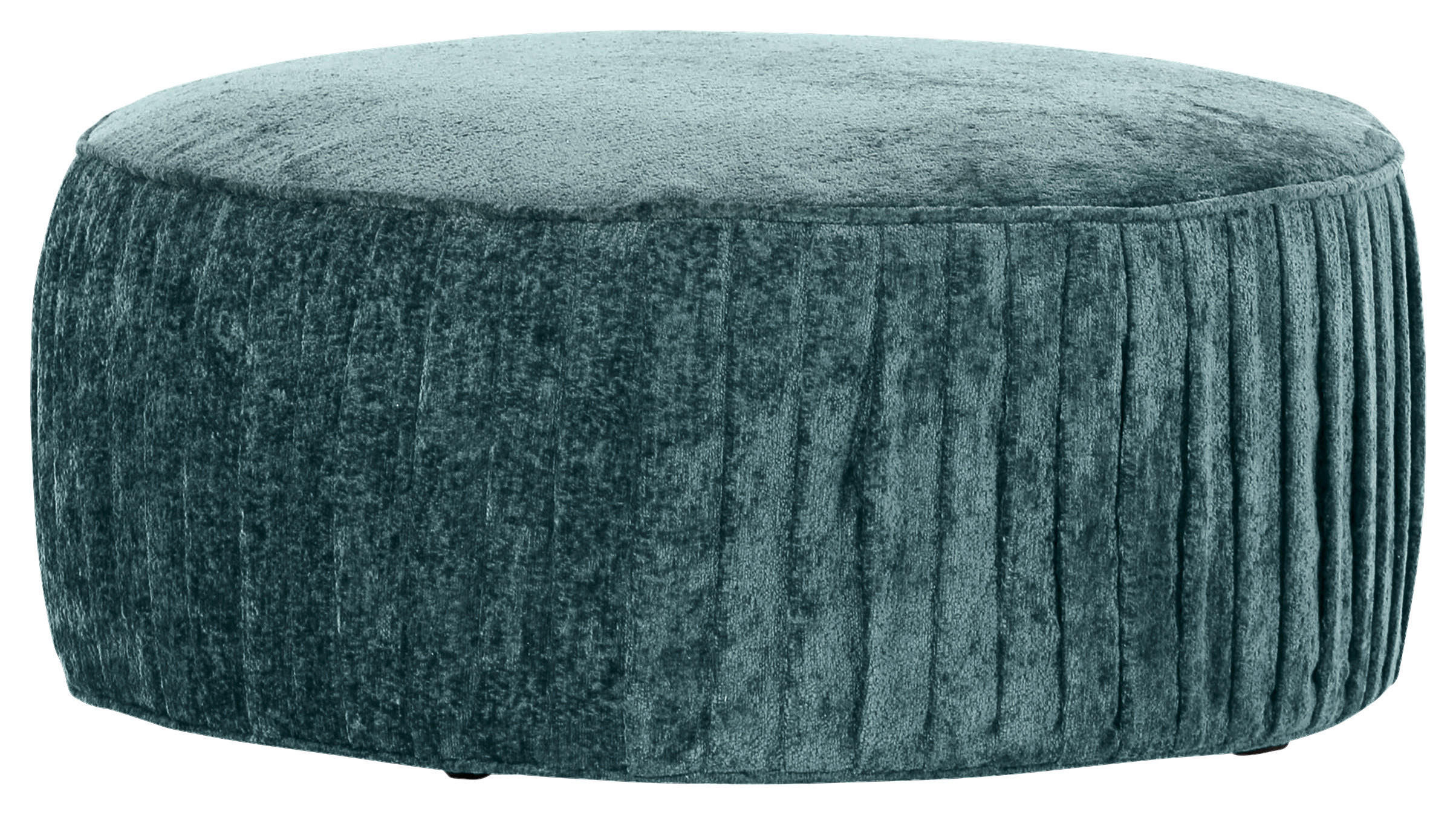 HOCKER in Textil Türkis  - Türkis/Schwarz, Design, Kunststoff/Textil (75/38/75cm) - Landscape