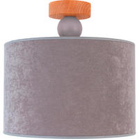 STROPNÍ SVÍTIDLO, 30/30 cm  - šedá, Basics, dřevo (30/30cm)