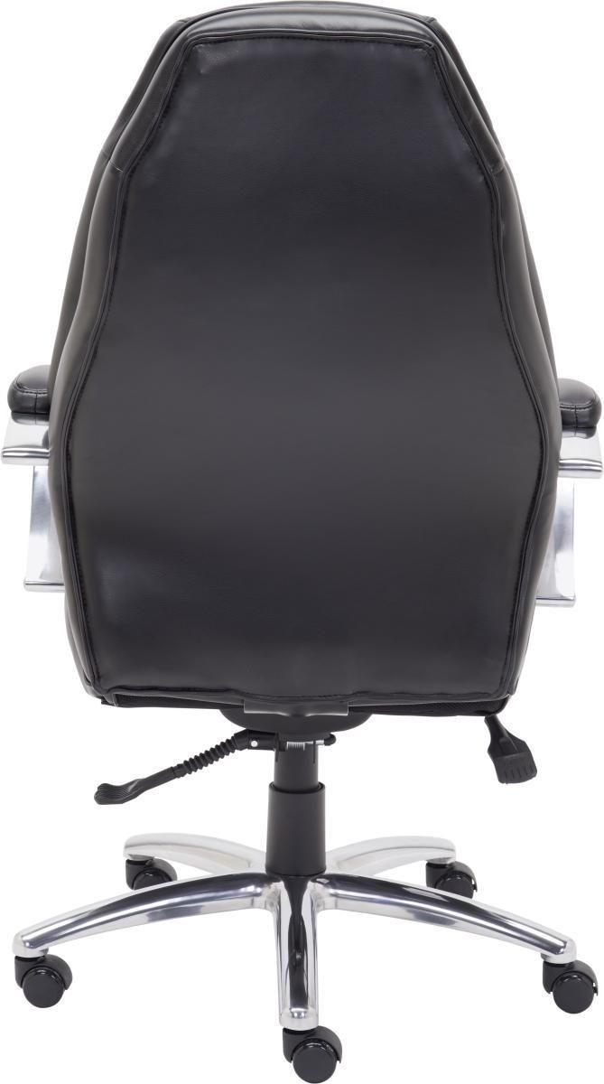 CHEFSESSEL Lederlook, Netz Schwarz  - Schwarz, KONVENTIONELL, Textil/Metall (73/112 - 122/73cm) - Cantus
