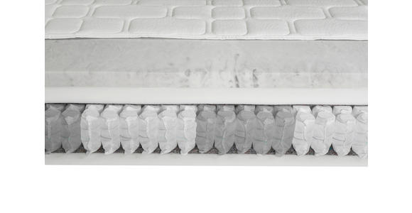 BOXSPRINGMATRATZE inkl. Topper Höhe ca.  - Weiß, Basics, Textil (90/190cm) - Xora
