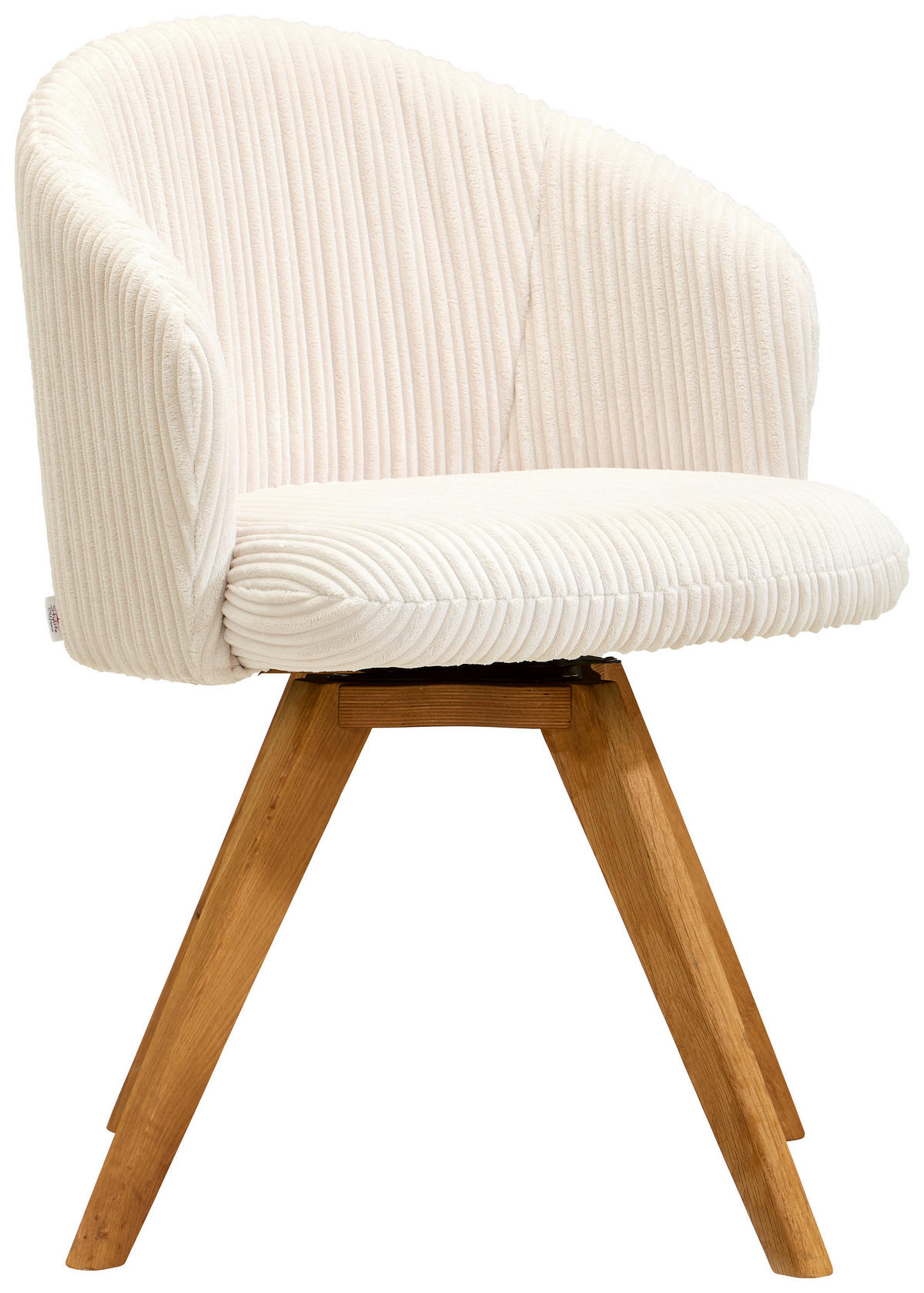ARMLEHNSTUHL in Holz, Textil Beige  - Eichefarben/Beige, KONVENTIONELL, Holz/Textil (61/82/59cm) - Stylife