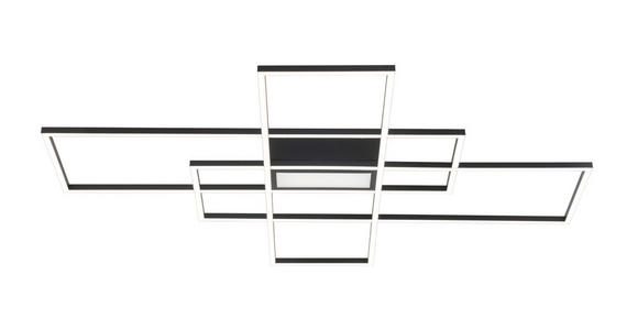 LED-DECKENLEUCHTE 100/75/7 cm - Schwarz, Basics, Kunststoff/Metall (100/75/7cm) - Novel