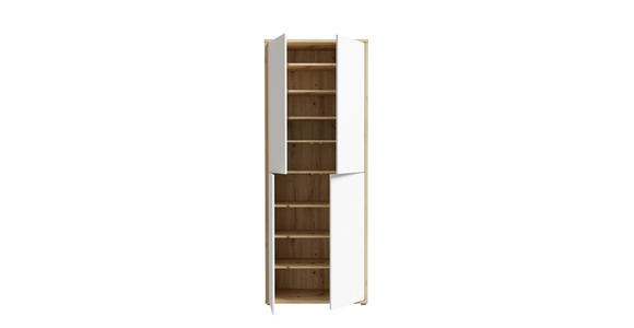 SCHUHSCHRANK 74,5/191,9/34,9 cm - Hellgrau/Eiche Artisan, MODERN, Holzwerkstoff/Kunststoff (74,5/191,9/34,9cm) - Xora