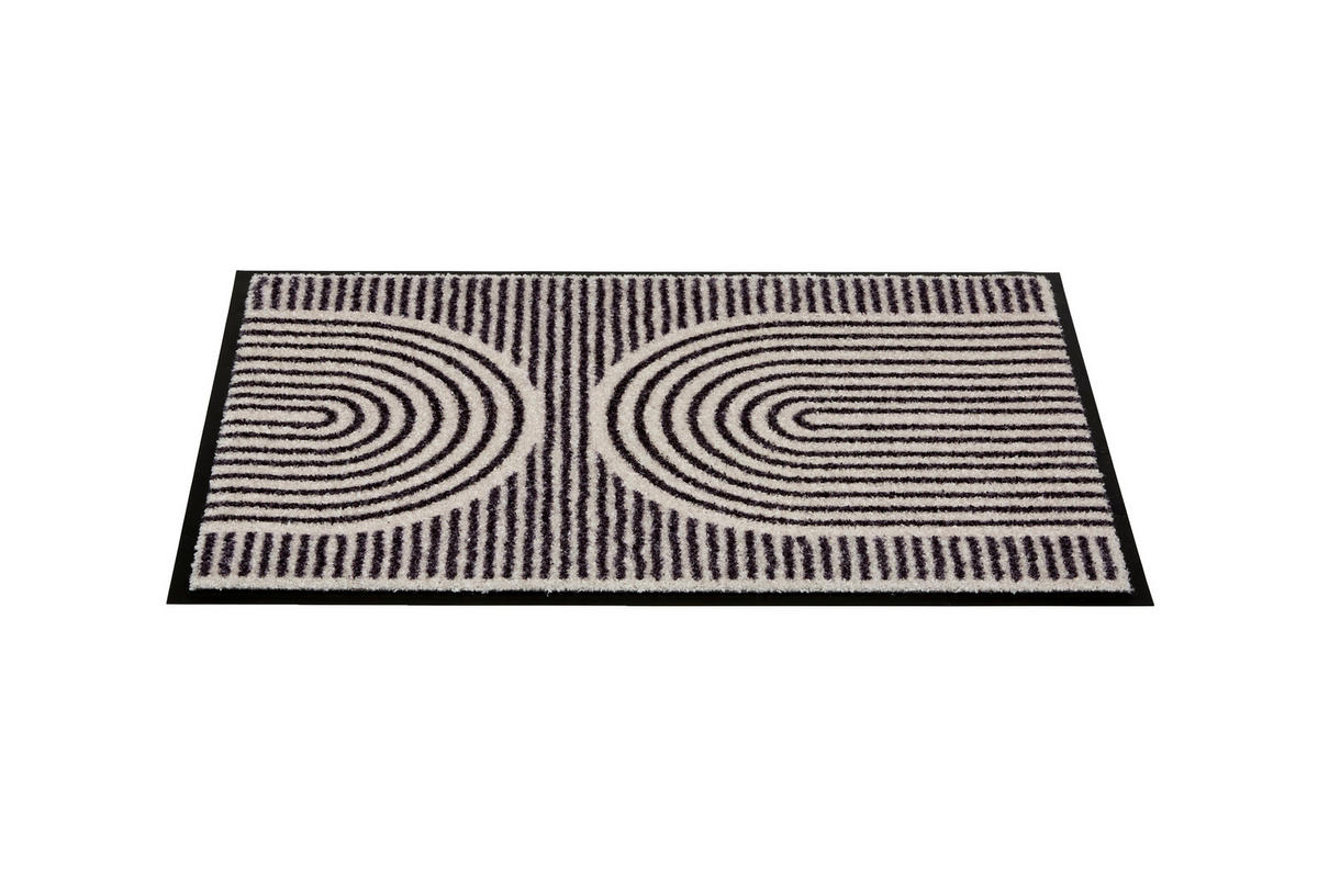 FUßMATTE  67/100 cm  Creme, Schwarz  - Creme/Schwarz, Design, Textil (67/100cm) - Schöner Wohnen