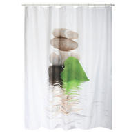 DUSCHVORHANG LINGGA 180/200 cm  - Weiß, Basics, Textil (180/200cm) - MSV