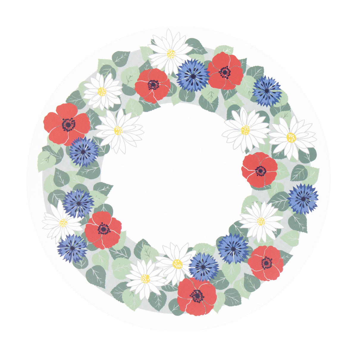 BORDSTABLETT Midsummer plast multicolor 38/38 cm  - multicolor, Basics, plast (38/38cm)