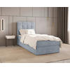 BOXBETT 90/200 cm,  in Blau, Bettkasten, Topper,  - Blau, MODERN, Holz/Kunststoff (90/200cm) - MID.YOU