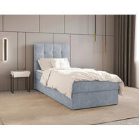 BOXBETT 90/200 cm,  in Blau, Bettkasten, Topper,  - Blau, MODERN, Holz/Kunststoff (90/200cm) - MID.YOU
