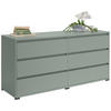 SIDEBOARD  160,1/78,9/48 cm 6 Schublade(n)  - Anthrazit/Graugrün, Design, Holzwerkstoff/Kunststoff (160,1/78,9/48cm) - Carryhome