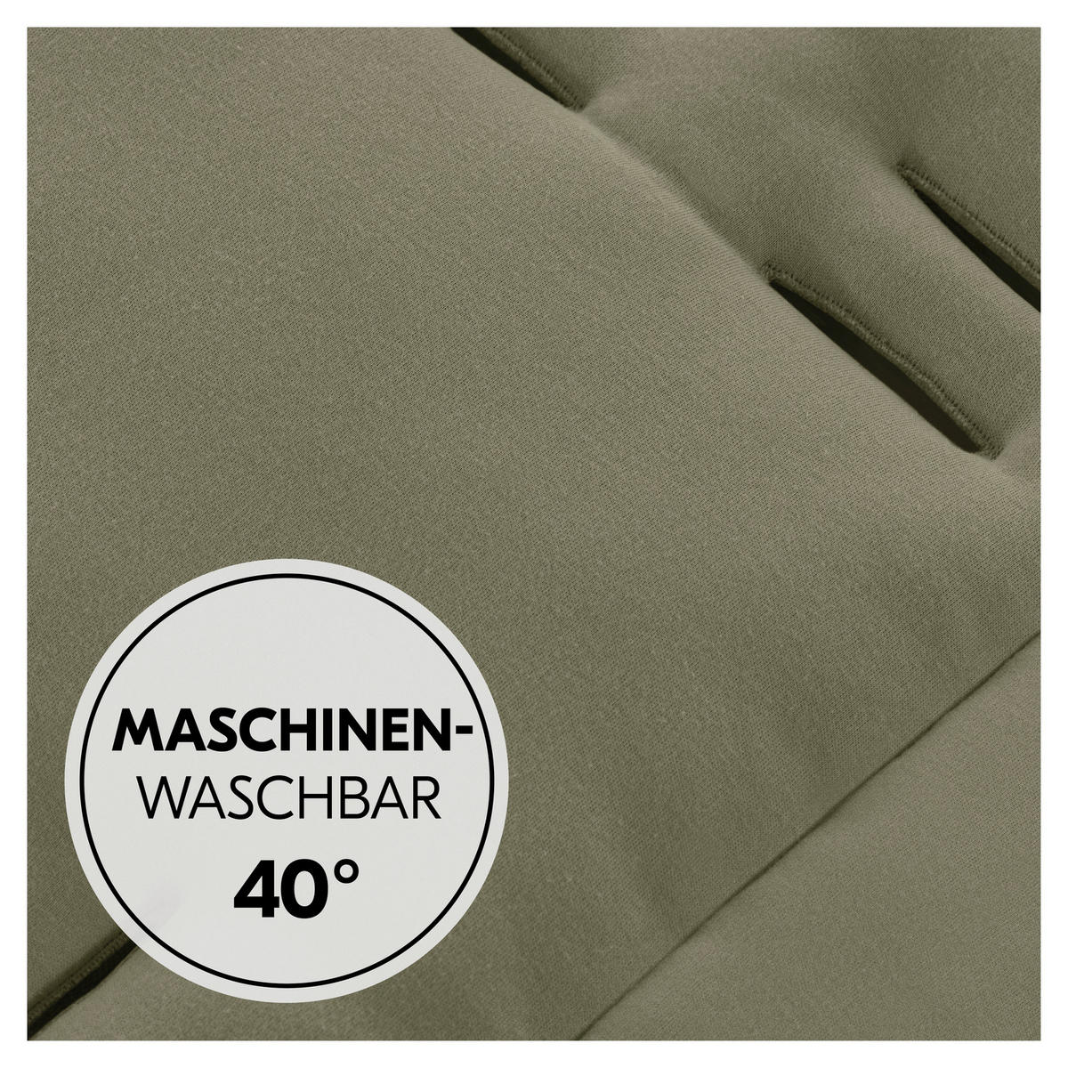 KINDERWAGENEINLAGE Seat Liner  - Olivgrün, Basics, Kunststoff (70/37/3cm) - Hauck