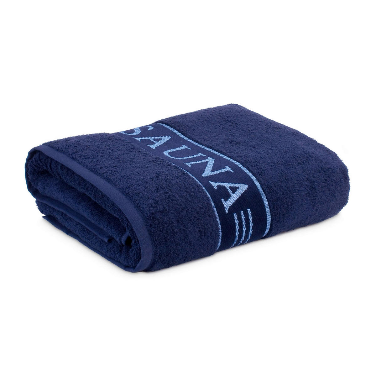 SAUNATUCH FROTTANA SAUNA Blau  - Blau, Basics, Textil (80/200cm) - Moeve