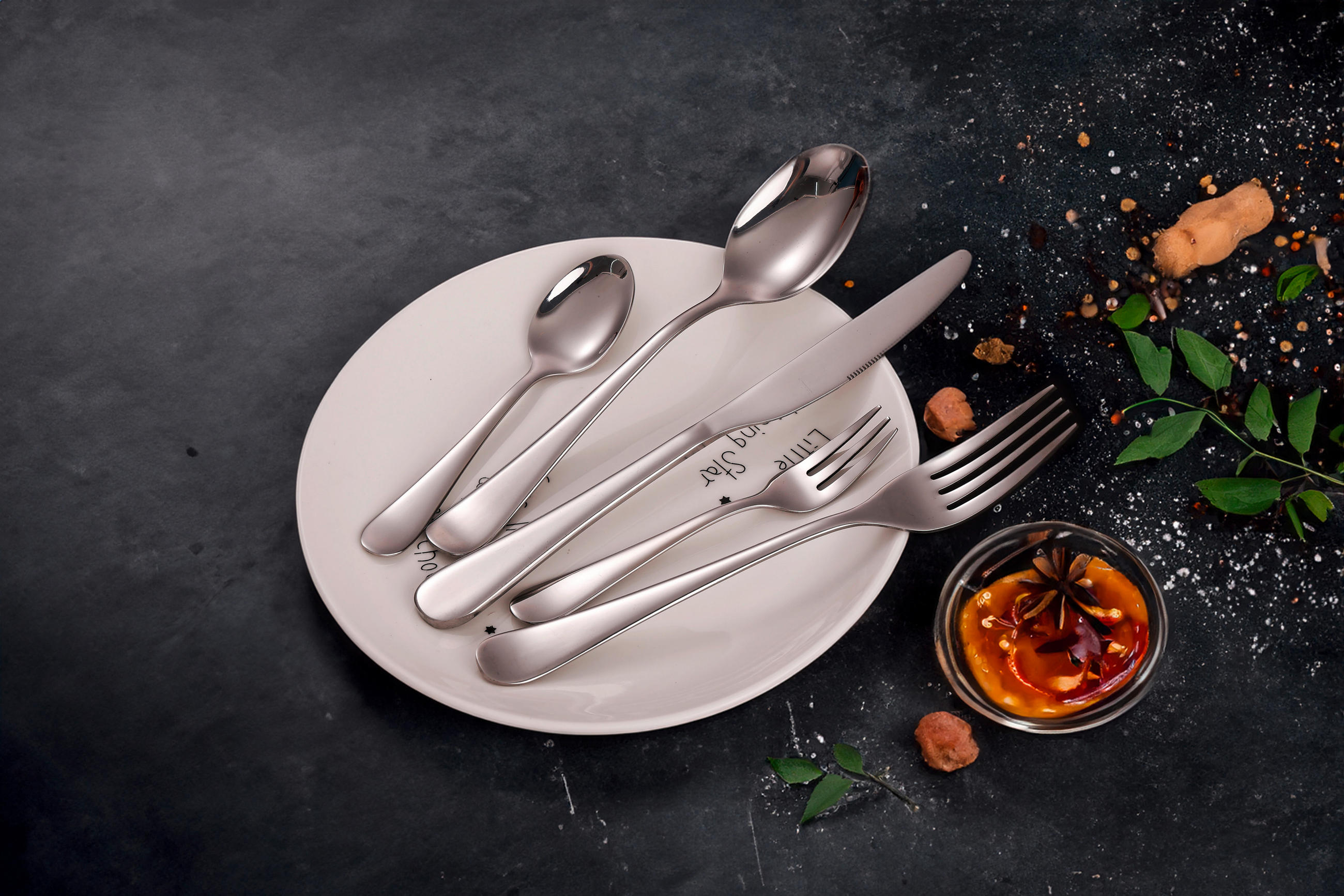 Thumbnail - Echtwerk Besteckset Grado, Silber, Metall, 30-teilig, Essen & Trinken, Besteck, Besteck-Sets