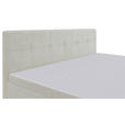 BOXSPRINGBETT 200/200 cm,  in Creme, Bettkasten, Topper, Matratzen, H3 = fest  - Creme/Schwarz, KONVENTIONELL, Kunststoff/Textil (200/200cm) - Carryhome
