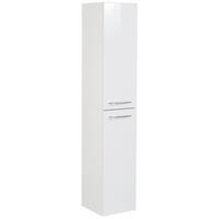 HOCHSCHRANK 30/159/32 cm  - Alufarben/Weiß, MODERN, Glas/Holzwerkstoff (30/159/32cm) - MID.YOU
