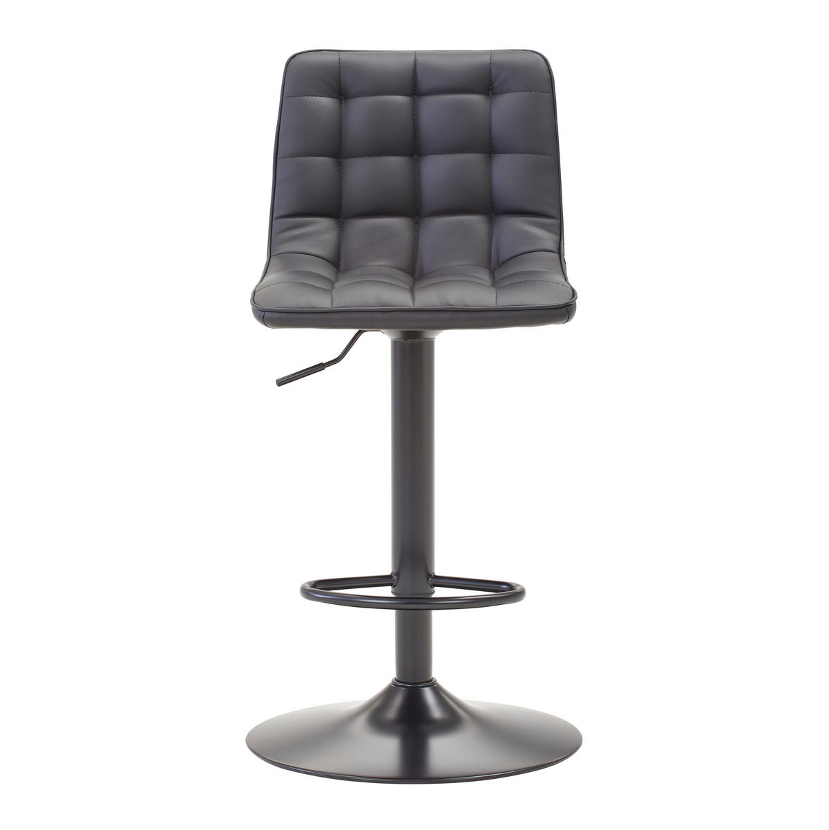 BARHOCKER in Metall, Textil Schwarz  - Schwarz, Modern, Textil/Metall (42/109,5/52cm) - Livetastic