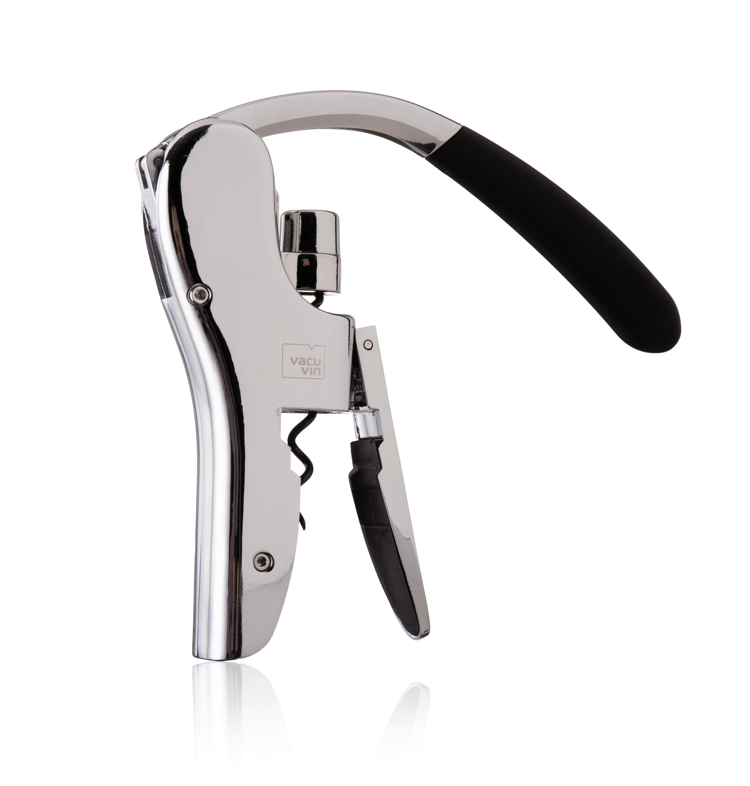 OTVARAČ ZA BOCE  - srebrne boje/crna, Basics, metal/plastika (12.6/18.5/3.6cm) - Vacu Vin