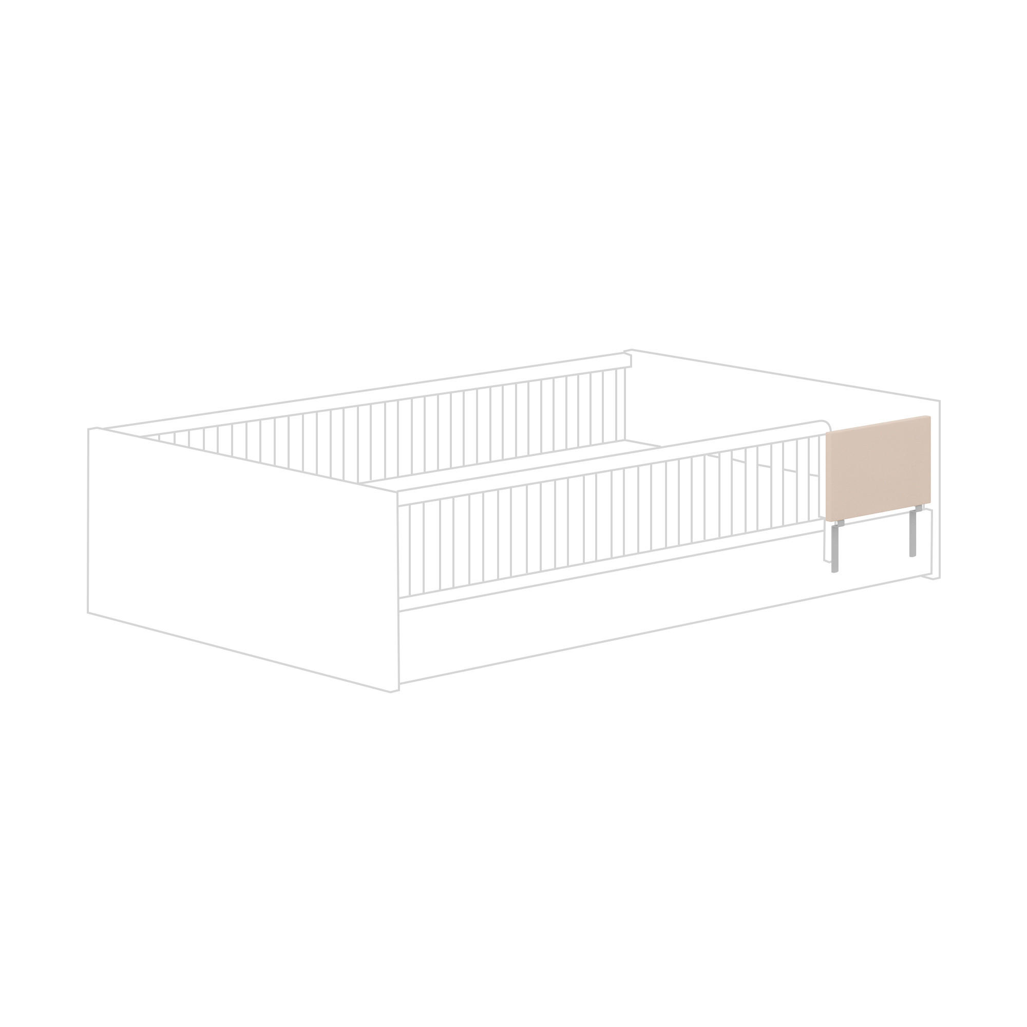 ABSTURZSICHERUNG  - Beige, Basics, Holzwerkstoff (41,2/24,6/2,2cm) - Paidi