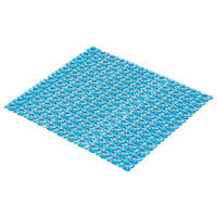 DUSCHEINLAGE - Türkis, Basics, Kunststoff (54/54cm) - Kleine Wolke