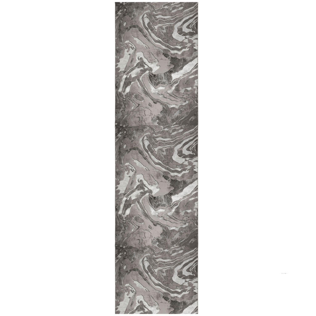 KOBEREC, 230/60 cm, barvy stříbra - barvy stříbra - textil