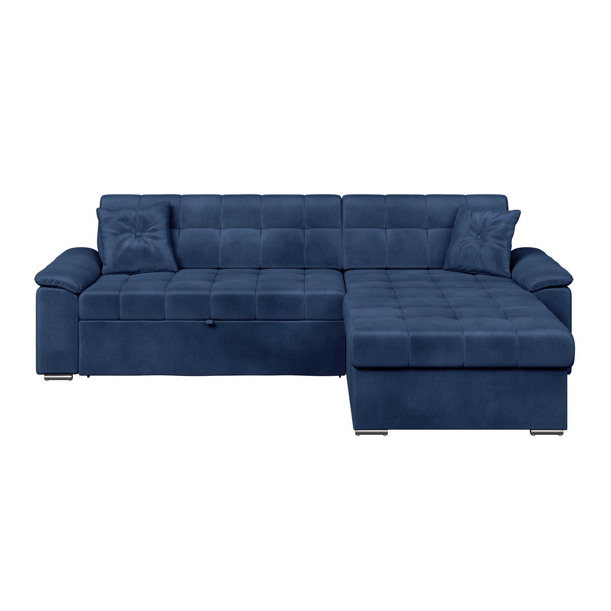 ECKSOFA Blau Zierkissen  - Blau, Trend, Textil (257/167cm) - Livetastic