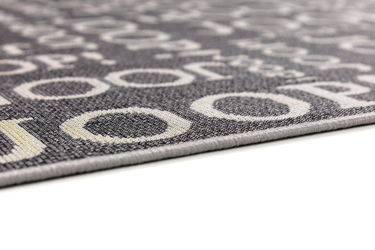 OUTDOORTEPPICH 160/235 cm Repeat  - Graphitfarben, Design, Kunststoff/Textil (160/235cm) - Joop!