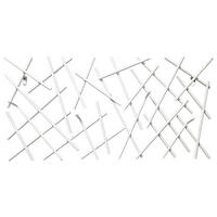 NÁSTENNÝ VEŠIAK, 60/30/5 cm - biela, Design, kov (60/30/5cm)