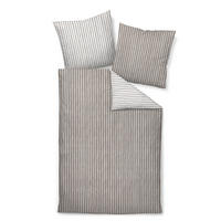BETTWÄSCHE Biber 155/220 cm  - Braun, Design, Textil (155/220cm) - Janine