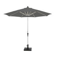 SONNENSCHIRM Platinfarben  - Platinfarben/Anthrazit, Basics, Textil/Metall (270cm) - Gardenson