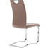 SCHWINGSTUHL Lederlook Hellbraun - Chromfarben/Hellbraun, Design, Textil/Metall (43/100/57cm) - CARRYHOME
