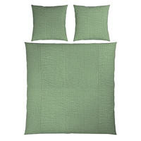 BETTWÄSCHE Seersucker 200/200 cm  - Grün, Textil (200/200cm) - Novel