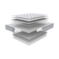 TÁSKARUGÓS MATRAC 90/200 cm  - fehér, Basics, textil (90/200cm) - Novel