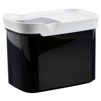 FRISCHHALTEDOSE 1 l  - Schwarz/Weiß, KONVENTIONELL, Kunststoff (16,0/9,9/12,5cm) - Emsa