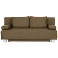 SCHLAFSOFA  in Webstoff Hellgrün  - Chromfarben/Hellgrün, Design, Textil/Metall (197/88/89cm) - Xora