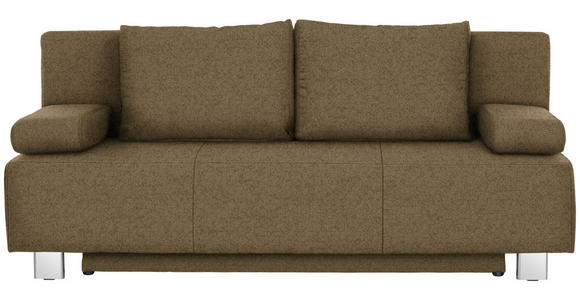 SCHLAFSOFA  in Webstoff Hellgrün  - Chromfarben/Hellgrün, Design, Textil/Metall (197/88/89cm) - Xora