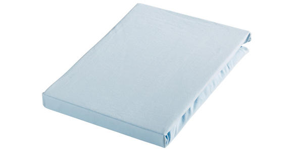 SPANNLEINTUCH 90-100/190-200 cm Jersey  - Hellblau, Basics, Textil (90-100/190-200cm) - Novel