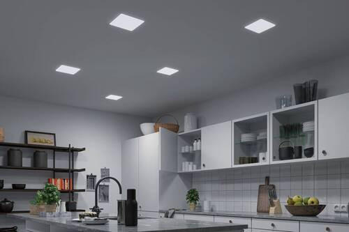 LED-PANEEL 18,5/18,5 cm   - Weiß, Design, Kunststoff (18,5/18,5cm) - Paulmann