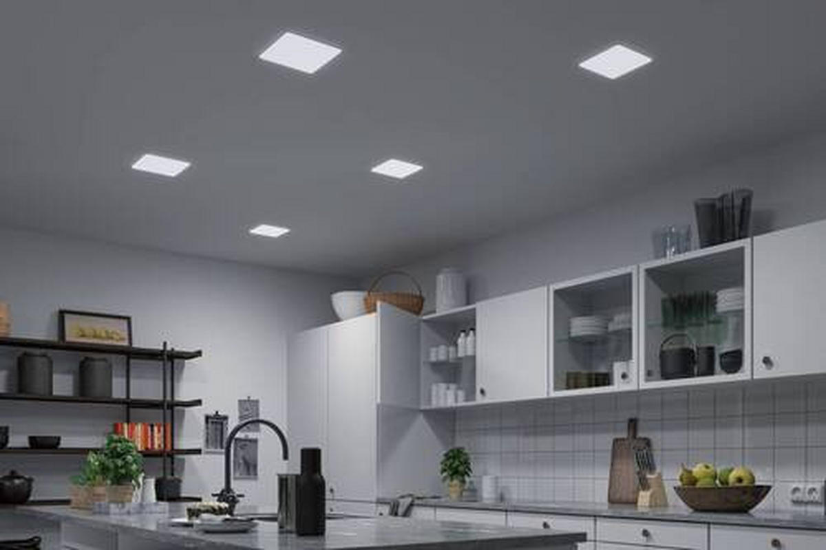 LED-PANEEL 18,5/18,5 cm   - Weiß, Design, Kunststoff (18,5/18,5cm) - Paulmann