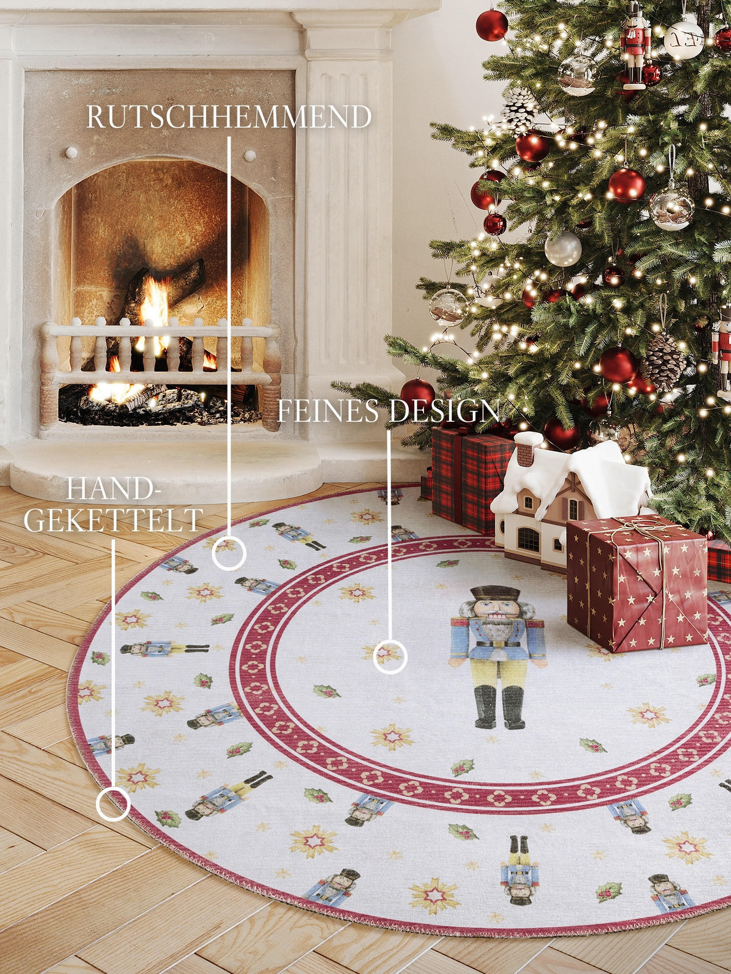 EVENTTEPPICH 160 cm Toy's Delight Limited Edition  - Rot/Creme, MODERN, Kunststoff/Textil (160cm) - Villeroy & Boch