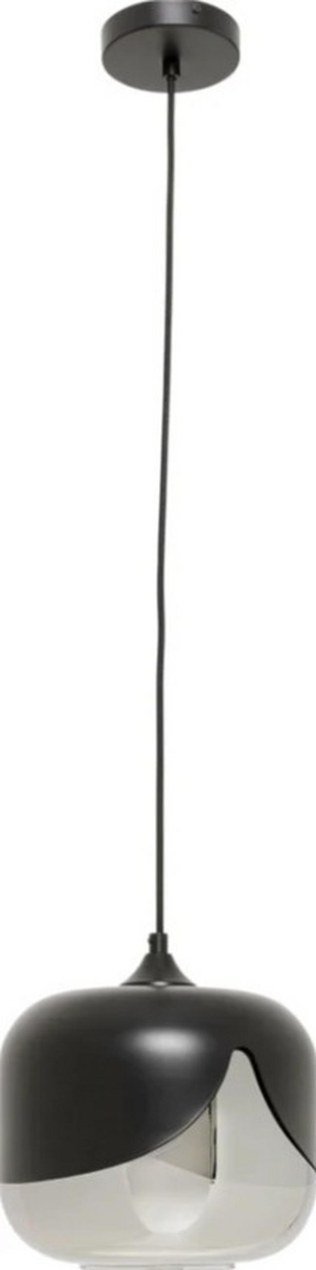 HÄNGELEUCHTE 25/142/25,5 cm   - Silberfarben/Schwarz, Design, Glas/Metall (25/142/25,5cm) - Kare-Design