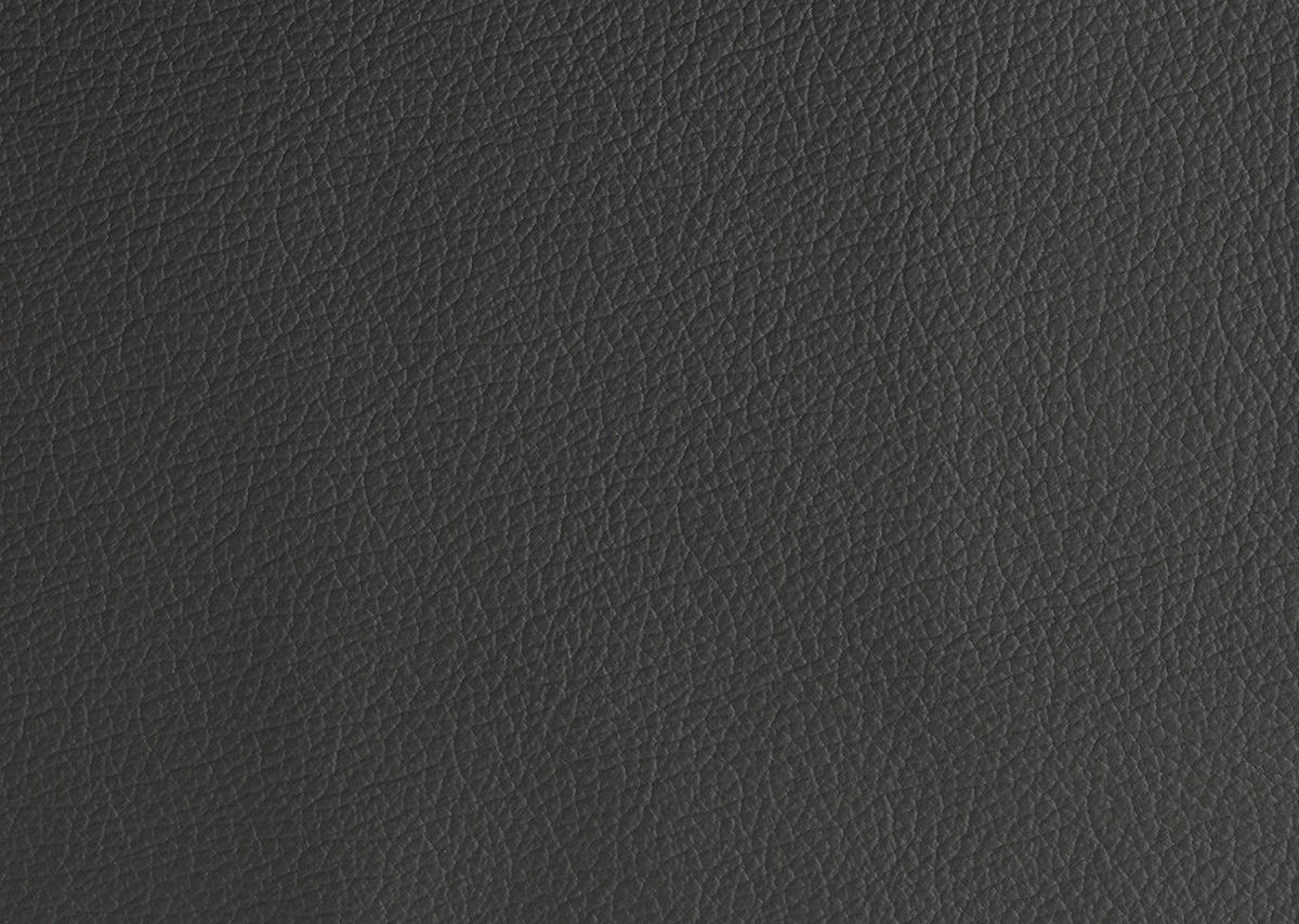 ECKSOFA in Echtleder Anthrazit  - Anthrazit/Alufarben, Design, Leder/Metall (239/271cm) - Cantus